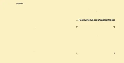 Produktbild von RNK Zustellungsumschlag an Postamt 125x235mm