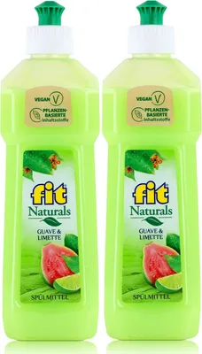 Produktbild von fit Spülmittel Guave & Limette 500ml - Schont die Hände (2er Pack)