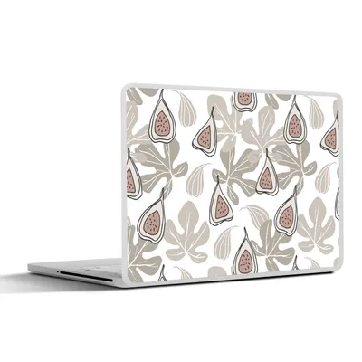 Produktbild von MuchoWow® Laptop Aufkleber Sticker Cover Sommer - Feigen - Blätter 25x18 cm - Laptop-Deko
