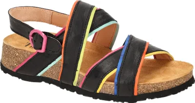 Produktbild von Think KOAK Damen Sandalette - Riemchen Sandalen schwarz Freizeit NEU