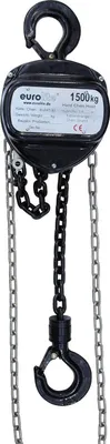 Produktbild von EUROLITE Kettenzug 10M/1.5T schwarz