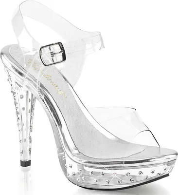 Produktbild von COCKTAIL-508SDT Damen Sandale von Fabulicious, Transparent EU 43, US 13
