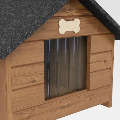 Produktbild von Vorhang zum Katzenhaus Outdoor XXL Kunststoff Wetterbeständig Hütte ideal für den Zwinger (20 x 20 cm)