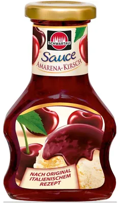 Obrázek produktu pro Schwartau Amarena Cherry Sauce lahodná dezertní omáčka 125ml