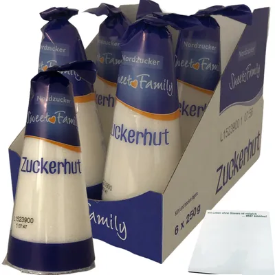 Produktbild von Zuckerhut Sweet Family Nordzucker VPE (6x250g) + usy Block