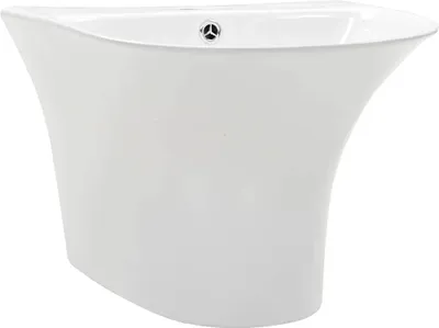 Produktbild von vidaXL Waschbecken Weiß 47 x 45 x 37 cm Glasierte Keramik
