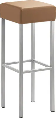 Produktbild von Barstuhl Mayer Sitzmöbel 1136 34 x 34 x 92 cm Stahl perlsilber/hellbraun