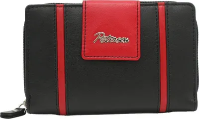 Produktbild von Peterson Portemonnaie aus Leder für Frauen Nedabiah schwarz rot One size
