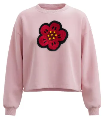 Produktbild von Damen Bluse rosa Größe L reguläre Passform Rundhalsausschnitt