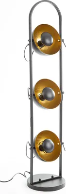 Productafbeelding van Vloerlamp Ole zwart met goud
