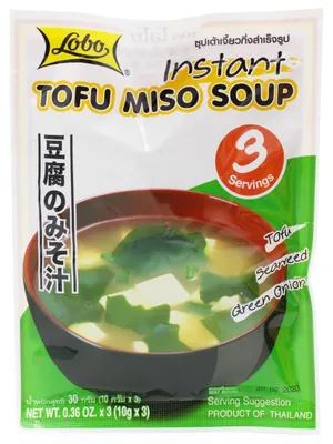Produktbild von Lobo Instant Tofu Miso Suppe 30g (3Portionen)