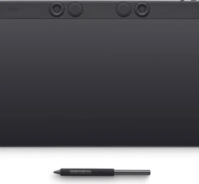 Produktbild von Wacom Intuos Pro Large, Verkabelt & Kabellos, 349 x 195 mm, USB/Bluetooth, 1 cm, Stift, 60°