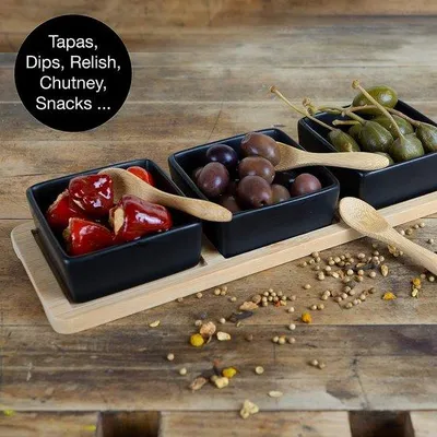 Produktbild von Famanu Servierschalen Set mit Dip-Schalen - Curry