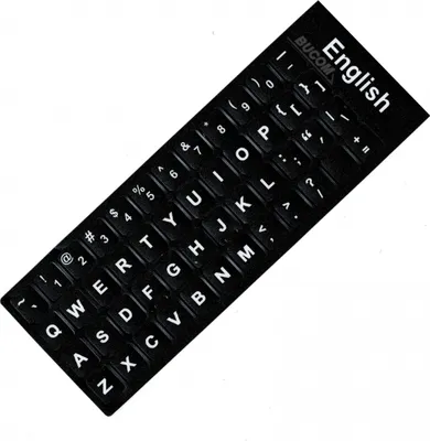 Produktbild von englische UK english Tastatur Keyboard Layout für Notebook und PC Asus EEEPC KEY Stick schwarz