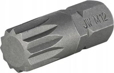 Obrázok produktu pre Jonnesway drážkovací bit m12 x 30 mm 6-uholník. 10 mm