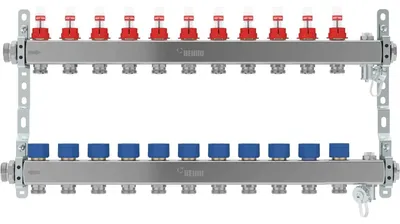 Produktbild von REHAU Verteiler HKV-D AG V2A, 11 Kreise, 1 Stk.