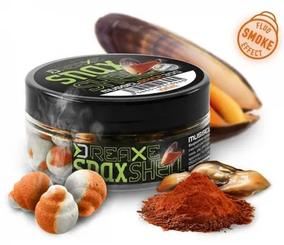 Obrázek produktu pro Delphin® Boilies Delphin D SNAX WAFT SHELL - Mušle / Koření