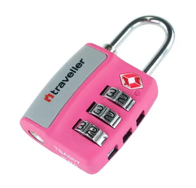 Produktbild von traveller T19210620 Kombinationsschloss Zahlenschloss pink