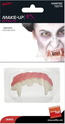 Produktbild von Halloween Vampirzähne rosa-weiss