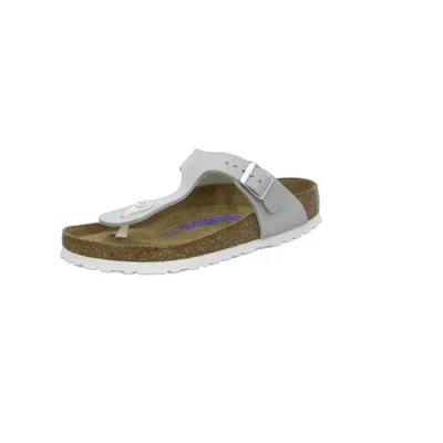 Produktbild von Birkenstock Gizeh BS 1016086 Damen Zehentrenner, Mineral, Leder, NEU - Damenschuhe Pantolette /  Zehentrenner, Grau, leder (nubuk)