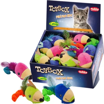 Produktbild von Nobby Plüschmäuse mit Catnip Display 21 Stück, 8 cm