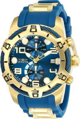 Produktbild von Invicta Bolt 24217 Herrenuhr - Quarzwerk - Edelstahl mit blauem Zifferblatt - 50 mm