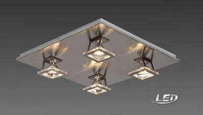 Produktbild von Brilliant LED Deckenleuchte Window Nickel 4 x 3W 1000lm warmweiß 3000K