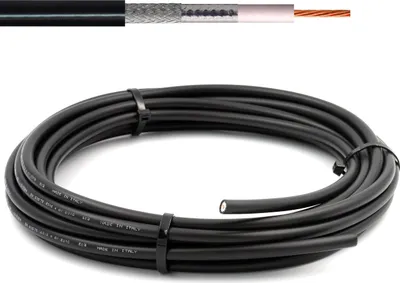 Immagine prodotto di Cavo coassiale HF400 30m (equivalente LMR 400 UF) - cavo antenna 50 Ohm per connettore SMA BNC TNC PL259 UHF N - prolunga cavo coassiale radio CB radio HAM radio WLAN Internet Router 4G 5G -  Italy