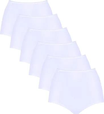 Produktbild von sloggi 6er Pack 24/7 Microfibre Maxi Slip Perfekter Sitz, Angenehm elastisch am Beinabschluss, Angenehm auf der Haut