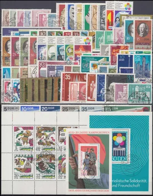 Produktbild von DDR Jahrgang 1973 gestempelt komplett