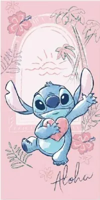 Immagine prodotto di Lilo & Stitch Asciugamano per bambini Telo mare Accessori per piscina per bambini 70x140 cm