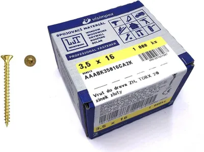 Image de Wintech vis 3,5x 16 torx, T20, paquet de 1000 pièces
