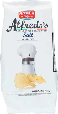 Produktbild von Amica Chips Alfredo's Salt 130g