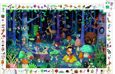 Image de Puzzle d'observation La Forêt Enchantée, Djeco