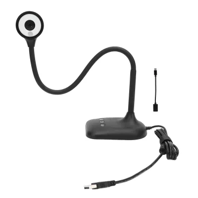 Produktbild von Dokumentová kamera USB 2K 5MP s automatickým zaostrovaním a inverziou obrazu Vizualizér webovej kamery USB s LED svetlom na diaľkové štúdium