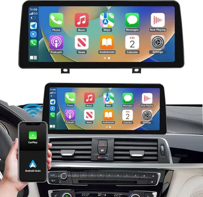 Immagine prodotto di Autoradio per BMW Serie 3/4 - Autoradio touchscreen - Sistema multimediale - Radio con navigatore - Display da 10,25 pollici