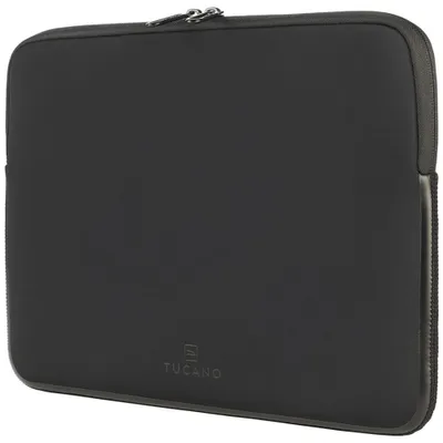 Image de Tucano Elements Sleeve MacBook Pro 14 – Fabriqué avec du Plastique Recyclé – Double Zip pour Ouverture Facile – Système Anti-dérapant Tucano - Noir