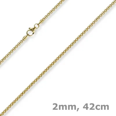 2mm-Venezianerkette-rund-aus-750-Gelbgold-42cm