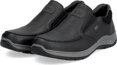 Produktbild von Rieker Herren Echtleder Slipper schwarz, Herren:45 EU