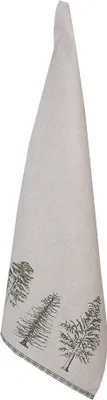 Produktbild von Clayre & Eef Geschirrtuch 50x70 cm Beige Grün Baumwolle Tannenbäume