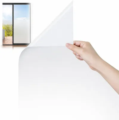 Obrázok produktu pre Fólia na okná – Ochranná fólia – Zabezpečenie súkromia – Bezlepiaca – 30 x 500 cm – Biela