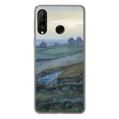 Produktbild von MuchoWow® Handyhülle Schutzhülle Hülle für Huawei P30 Lite Landschaft bei Arnheim - Piet Mondrian Silikon Softcase Handy Hülle - Handyhülle
