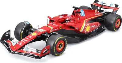 Image de Bburago 18-16821 Ferrari SF-24 Leclerc #16 Imola 2024 1:18 Modèle réduit de Formule 1