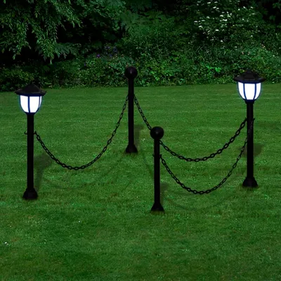Produktbild von vidaXL 2x LED Lampe Solarleuchte Außenlampe Gartenleuchte Laterne