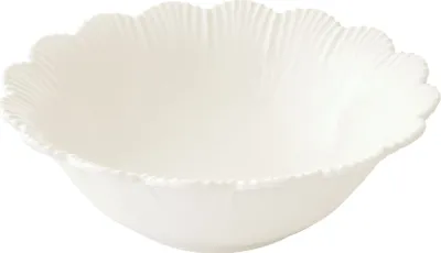 Produktbild von Müslischale FLEURI BIANCO Wellendekor D. 16cm weiß Porzellan Easy Life