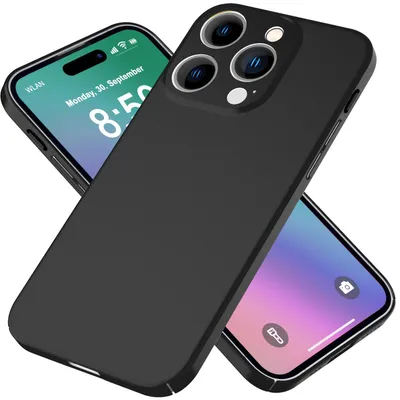 Obrázok produktu pre Puzdro NALIA Ultra Slim Hardcase pre iPhone 16 Pro Max – odolné proti odtlačkom prstov a s hrúbkou 0,5 mm – PUREFIT (matné a ľahké) – značka z Berlína – čierne