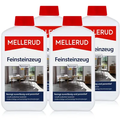 Produktbild von 4x Mellerud Feinsteinzeug Reiniger und Pflege 1L