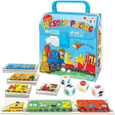 Produktbild von Gra i Puzzle Wesoły Pociąg Alfabet
