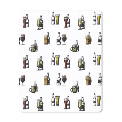 Produktbild von MuchoWow® Mauspad Mousepad Bier - Glas - Kartusche 30x40 cm - Mousepads - Maus Mat - Pad - Mausunterlage - Mausmatten