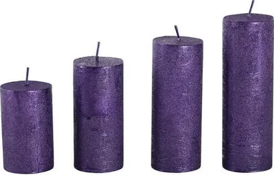 Obrázok produktu pre Sviečky Adventné 4Ks, Fialové